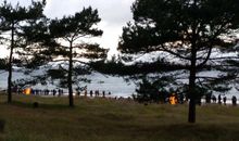 Osterfeuermeile am Strand