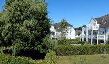 Blick vom Balkon ins Grüne