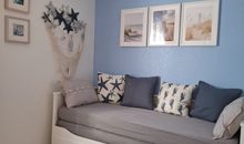 Bett kann zum Doppelbett umgebaut werden