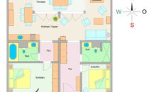 Der Grundriss der Wohnung