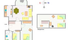 Der Grundriss der Wohnung