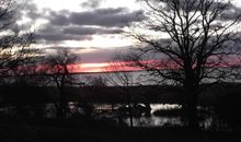 Sonnenuntergang am Achterwasser