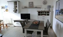 Terrasse des Appartements mit Garten