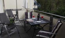 Möblierter Balkon