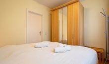 Das Schlafzimmer mit Doppelbett