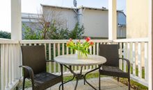 Die möblierte Terrasse
