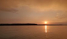 Sonnenuntergang über Prora