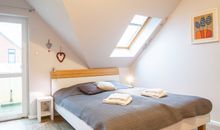 Das Schlafzimmer mit Doppelbett