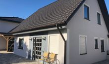 Ferienhaus von außen mit Eingang