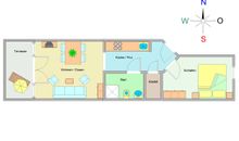 Der Grundriss der Wohnung
