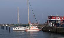 Der Hafen von Damp im Winter