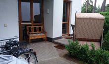 Sitzecke vor der Ferienwohnung