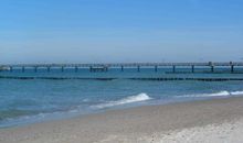 Blick vom Strand Richtung Seebrücke