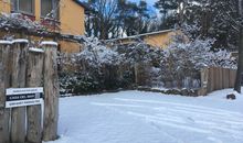 Ansicht Parkplatz im Winter