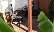 kleine Terrasse am Schlafzimmer