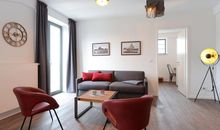 Wohnzimmer Blick zum TV von der Couch
