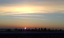 Sonnenaufgang im Winter