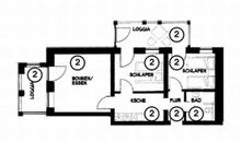 Ferienwohnung 2 Villa Celia Sellin strandnah für 6 Personen