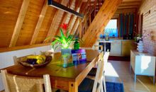 Komfortabeles Finnhuetten Ferienhaus im Fischerdorf Freest
